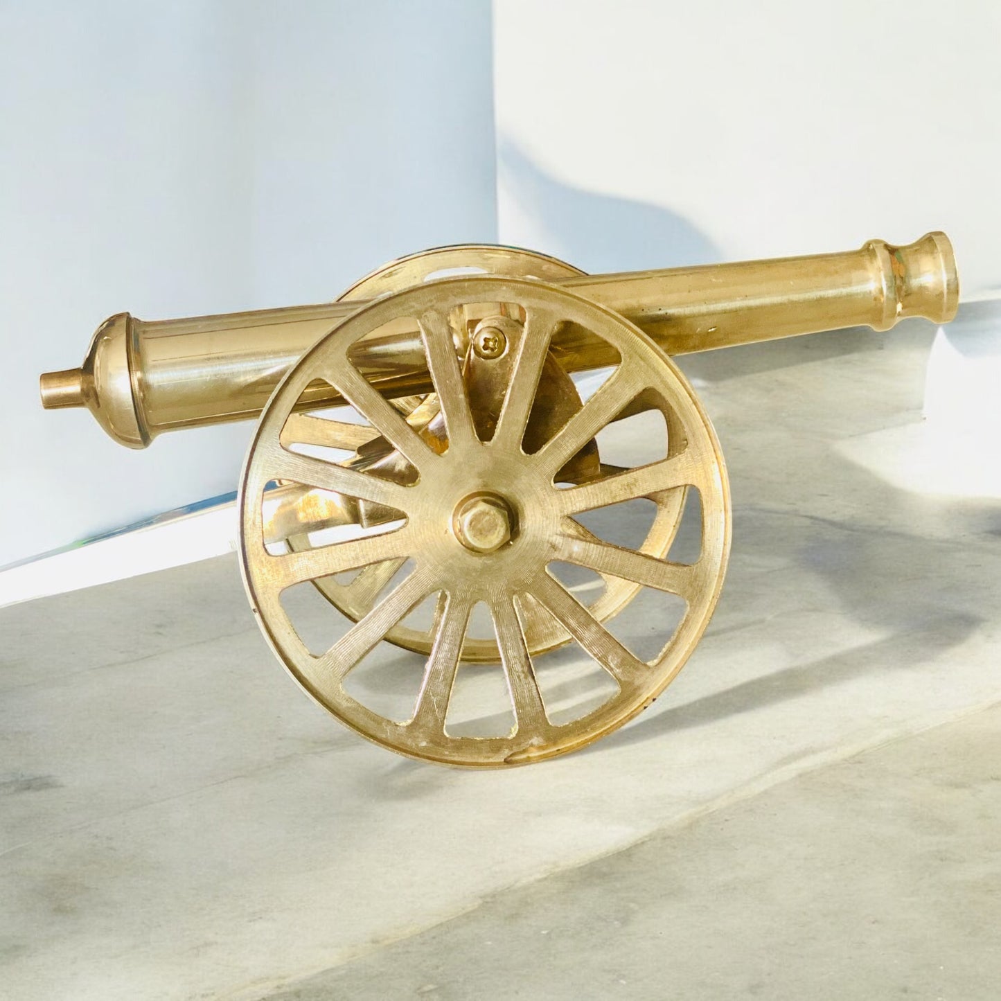 Solid Brass Cannon.